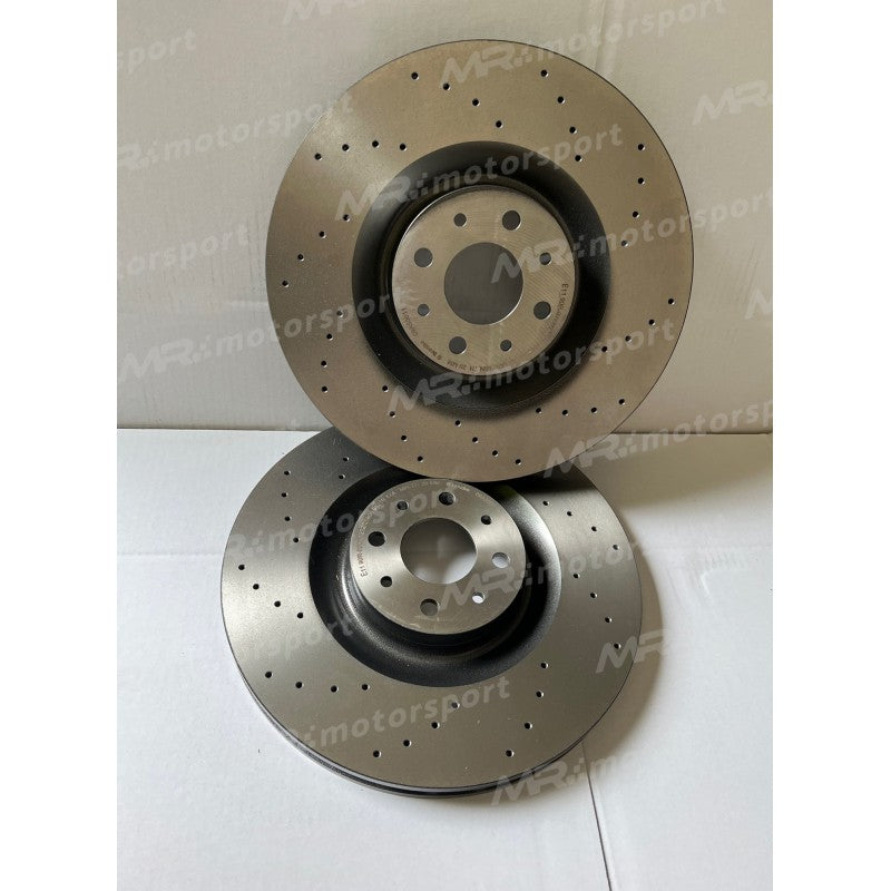 Coppia di dischi 330 mm per Impianto Brembo 500/595 abarth FORATI o BAFFATI
