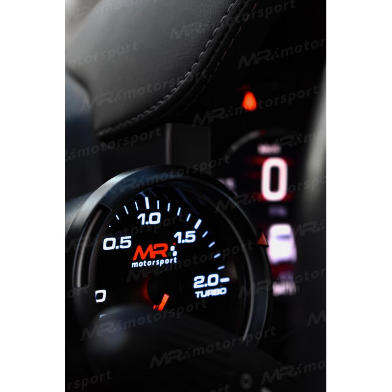 Manometro Pressione Turbo MrMotorsport 80 mm -1 +2 BAR BOOST