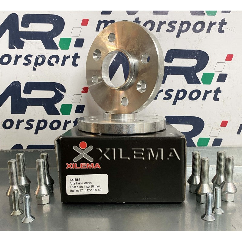 Coppia distanziali 500 abarth spessore 16 mm con bulloneria - EXTR3ME ITALIA