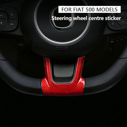 Cover parte inferiore volante - parte frontale - Carbonio Nero o Rosso - Fiat 500 Abarth Restyling