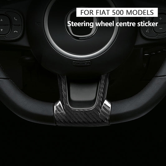 Cover parte inferiore volante - parte frontale - Carbonio Nero o Rosso - Fiat 500 Abarth Restyling