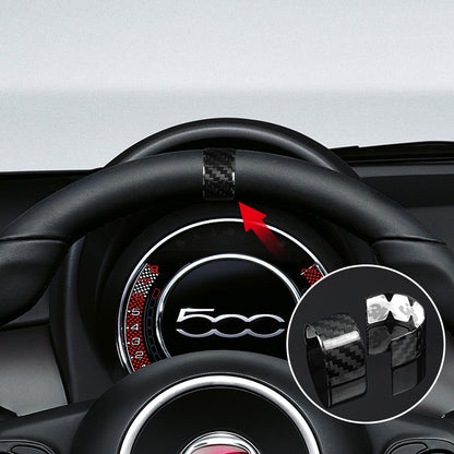 Centro/Mirino volante - Carbonio Nero o Rosso - Fiat 500 Abarth Restyling