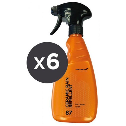 McLaren - CONF. 6 PZ CERAMIC RAIN REPELLENT REPELLENTE PIOGGIA CERAMICO 500 ML