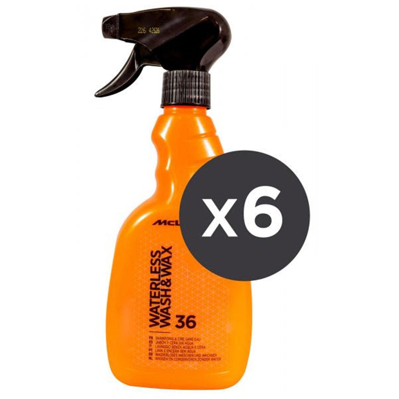 McLaren - CONF. 6 PZ WATERLESS WASH & WAX LAVAGGIO SENZA ACQUA E CERA 500 ML