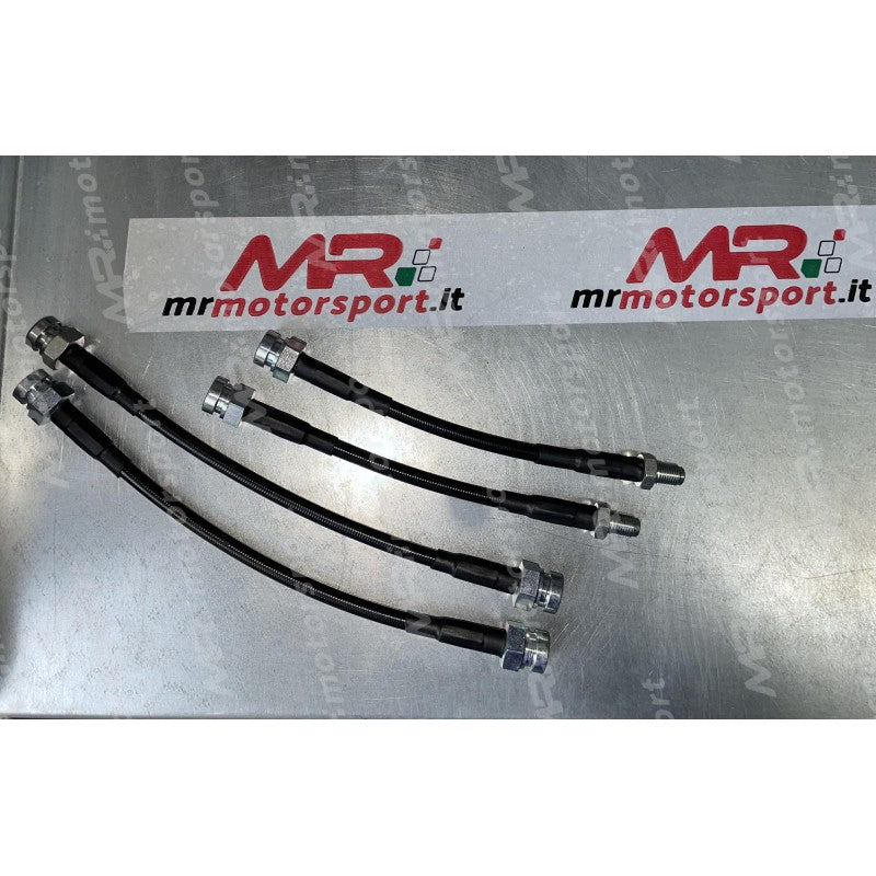 Kit 4 tubi freno aeronautici in treccia per Abarth 500/595 - 4 pezzi (4 POSTERIORI )