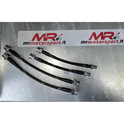 Kit 4 tubi freno aeronautici in treccia per Abarth 500/595 - 4 pezzi (4 POSTERIORI )