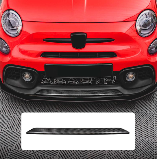 Cover Splitter frontale - Carbonio Tricolore, Nero o Rosso - Fiat 500 Abarth Restyling