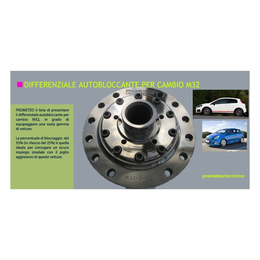 DIFFERENZIALE AUTOBLOCCANTE Fiat Grande Punto Abarth CAMBIO M32 PROMETEO