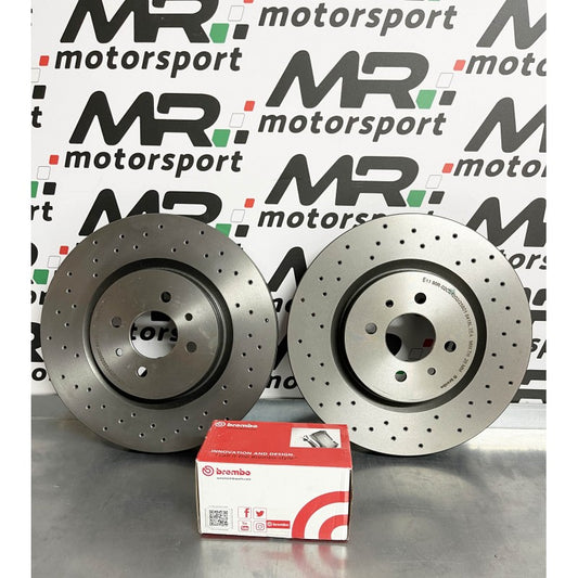 Pack Dischi Forati 305 mm con pastiglie per 500/595 Abarth