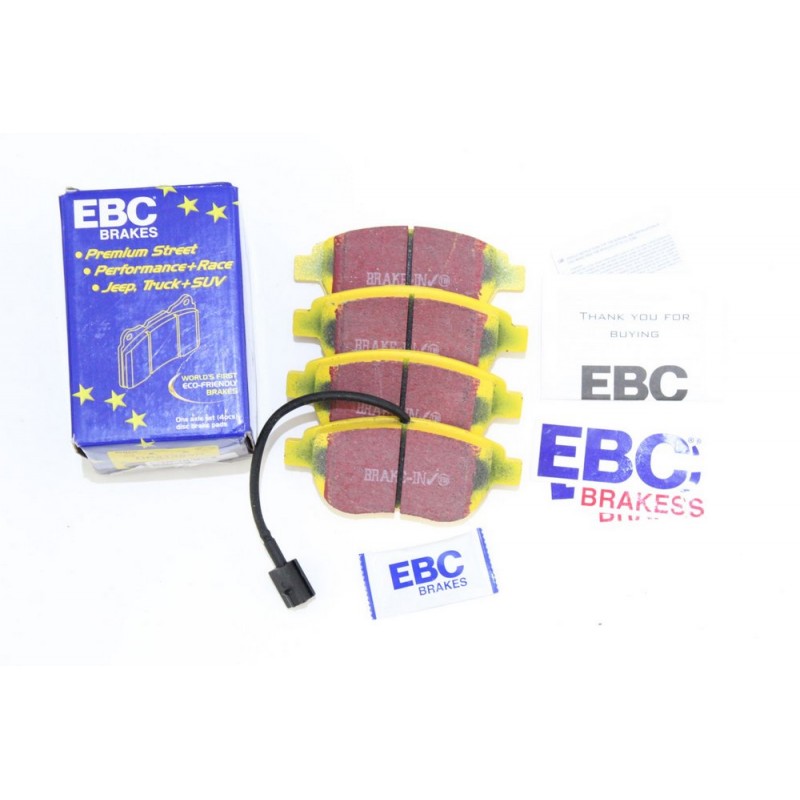 Pastiglie EBC YELLOW anteriori -  Pinza Bosch originale 284 mm MONOPOMPANTE - Fiat 500 Abarth