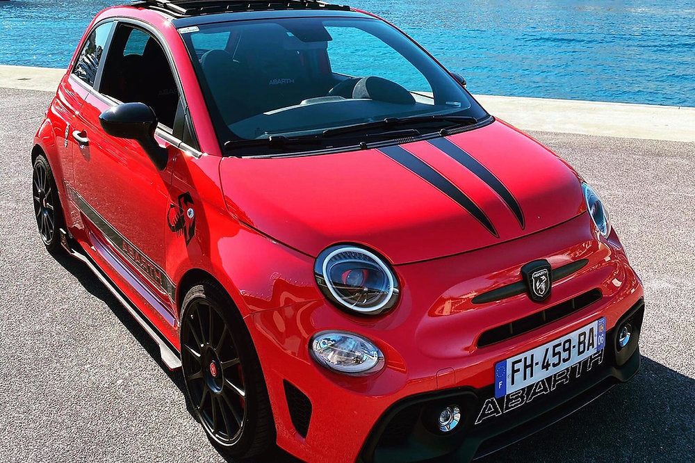 Fanali pre-restyling & restyling nero opaco strip full led - 500 Abarth - EXTR3ME ITALIA