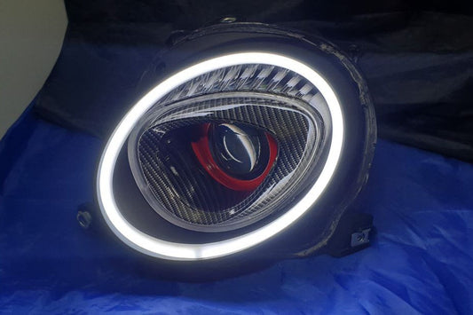 Fanali pre-restyling & restyling nero opaco strip full led - 500 Abarth - EXTR3ME ITALIA